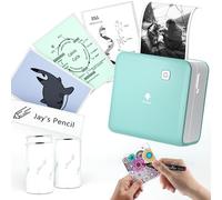 M02 Pro Mini Imprimante Portable, 300 DPI Thermique Imprimante, 3 Papier