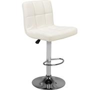 M06 Quilted Adjustable Bar Hocker Blanc