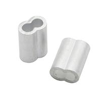 M1.0 .2 .5 M2 M3 M4 Gaine en aluminium Embout de câble Sertissage Manchon ovale forme 8 Pince Pour CâBles En Acier, CâBle MéTallique