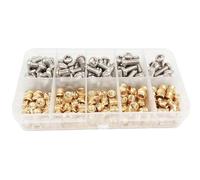 M1.4 M1.6 M2 M2.5 M3 M4 M5 M6 laiton cuivre sergé filetage moleté thermofusible Injection impression 3D intégré écrou d'insertion Kit de vis(M5 160pcs)