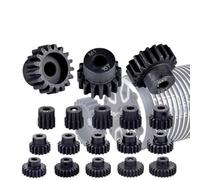 M1 5MM 11T 12T 14T 15T 17T 18T 20T 21T 22T 24T 25T 26T 28T 30T Black Steel Metal Pinion Gear compatible avec 1 moteur de voiture RC à l'échelle et divers modèles RC(23T)