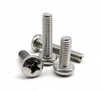 M1.6 M2 .5 M3 M4 M5 M6 M8 304 A2 en acier inoxydable, vis à tête cylindrique ronde, boulon, écrou, rondelle, Kit de tailles mélangées pour Vélo Moto Auto(M4 360pcs)