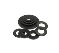 M1.6 M2 M2.5 M3 3.5 M4 M5 M6 M8 M10 M12 M16 M20 M24 Joint plat en acier au carbone noir surdimensionné Rondelle plate non standard plus large(25pcs M6)