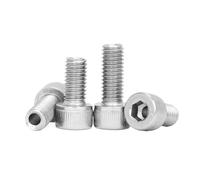 M1.6 M2 M2.5 M3 M3.5 M4 To M16 304 Stainless Steel Hollow Hole Through Air-out Pass Hexagon Hex Socket Cap Head Screw Bolt(10mm,2pcs M2.5)