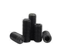 M1.6 M2 M2.5 M3 M4 M5 M6 DIN916 Grade 12.9 vis à douille hexagonale en acier au carbone plaqué noir-Options 100/50/20/10 pièces(8mm,M6 (10pcs))