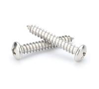 M1.7 M2 M2.2 M2.6 M3 M3.5 M4 M5 M6 M8 Petite vis autotaraudeuse à tête cylindrique cruciforme en acier inoxydable 304(14mm,M3.5 5pcs)