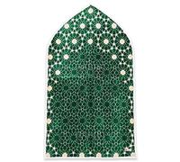 {M1} AL Haram Tapis de prière Pray Salah Namaz Tapis Tapis Tapis Andlusia, Green, Adult Size
