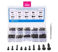 M1 M1,2 M1.4 M1.7 Mélange PA Phillips Micro Vis à tôle Tête ronde électronique Mini kit de vis à bois, Lot de 1000