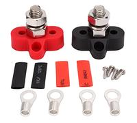 M10 3/8" Bornier de Distribution D'alimentation de Batterie, 48V Barre de Bus Terminale de Voiture avec Couvercle, Bornier de Batterie Connecteur, Borne de Jonction de Goujons pour Camion RVs