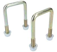 M10 50mm x 80mm boulon en U/N-Bolt pour remorque 1 paire avec des écrous UBR05 HAUTE RÉSISTANCE