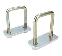 M10 50mm x 80mm U-N-Vis de fixation 1 paire avec les plaques et les écrous HAUTE RÉSISTANCE À UBR05/08