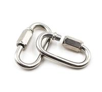 M10 Acier inoxydable 304 Mousqueton porte clé Lien rapide (2 Pièces)