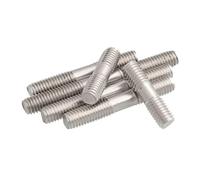 M10 Double-Ended Threaded Rods - 5pcs 304 Stainless Steel Bolts, 40-65mm Length, Durable & Versatile Fasteners(M10 50mm)