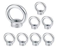 M10 écrou à oeil, anneau de levage boulon à œil, acier inoxydable 304 écrou de bague, piton à visser ecrous - 8 Pcs
