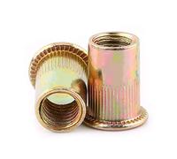 M10 Écrou à Sertir Insert Fileté en Acier au Carbone Zingué 20pcs (M10 × 20pcs)