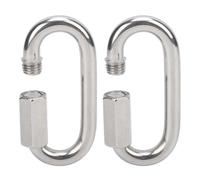 M10 en acier inoxydable verrouillage à vis mousqueton pour équipement d'escalade maillons rapides boucle à mousqueton de