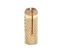 M10 Lot de 10 Pièces Chevilles d'Ancrage Fixation en Laiton Drop in Anchors Brass Wall Anchor pour l'Ancrage Dans les Briques de Maçonnerie en Béton, les Pierres Dures Naturelles