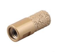 M10 Mèche de carottage en pierre brasée sous vide pour meuleuse et dispositif de coupe de porcelaine Heavy Plus pour marbre, granit, angle de quartz et coupe (15 mm)