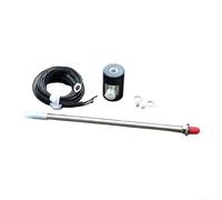 M10 SO239 Adaptateur de base d'antenne à ondes courtes pour radio amateur et professionnelle Noir + grille + tige