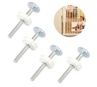 M10 Tige Filetée pour Barrière Bébé ou Animal, 4 Pièces Filetées de Broche Tiges Pression, 90mm Barrières de Pression pour Bébé Tiges Filetées, pour Barrières de Sécurité pour Bébés et Animaux