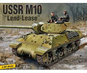 M10 USSR "Lend-Lease" w/ 5 Figurines - ACADEMY 1/35 PLASTIC KIT