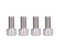M10 X 20 Mm 4 Pièces Boulons à Vis à Tête Hexagonale, Acier Inoxydable A2-70, Filetage Machine Ully, Matériel de Fixation à Pas Fin de 1,25 Mm, Paquet de 4(M10*20)