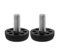 M10 x 25 x 35mm Vis sur Pieds de Nivellement Réglable Niveleur Protecteur de Plancher pour Meubles de Maison Bureau Table Canapé Jambe 2 Pack