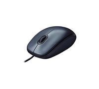 M100 - Souris - droitiers et gauchers - optique - 3 boutons - filaire - USB - noir