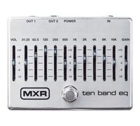 MXR M108S Pédale d'égaliseur à dix bandes, argent
