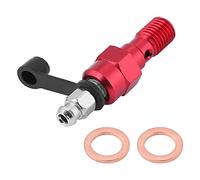 M10x1.0mm Moto Maître Cylindre Étrier Purge Vis Mamelon Boulon Banjo et Dust (Red)