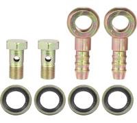 M10x1 10mm Banjo Tuyau Barbillon Boulon Raccords Adaptateur pour Voiture (Ensemble de 2 )