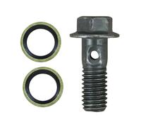 M10X1 25 Frein Master Cylindre Banjo Boulon Vis à Boulon Motorcycle de Tube d'huile Universel Compatible avec Standard M10X22X1 25 et M10X32X1 25(M8x22 1 acie)
