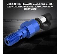 M10x1.25mm Freins de moto -Frein maître-cylindre Vis à sang Mamelon Banjo Boulon Capuchon de poussière bleu