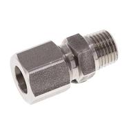 M10x1 Mâle x 8LL Anneau de coupe droit en acier inoxydable 100 Bar DIN 2353