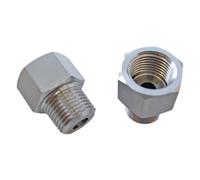M10x1mm Female to M14x1.5mm Male Reducer Bushing Pipe Fitting Connector Coupler High Pressure Gauge