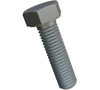 M10x35 boulons à tête hexagonale, Boulons hexagonaux, vis à capuchon adaptées aux construction métallique, machines, automobiles, bricolage acier zingué classe 8.8 DIN933 10mm x 35mm (5 pack)