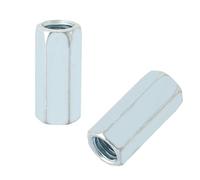 M12 * 40 Longue Tige écrou Hexagonal Manchon écrou Entretoise Filetée Attaches Haute Résistance Résistance à la Corrosion zingué 5pcs Home Office Machines Industrielles (Côté