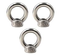 M12 Écrou à oeil en acier inoxydable 304 Écrou de bague (Pack de 3)