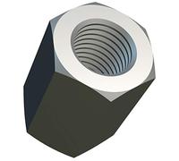 M12 Ecrous d'Accouplement Hexagonaux (36mm 19mm) Filetage Femelle Acier Zingué Long Ércrou Hexagonal Connecteurs de Noix (Paquet de 2) Hauteur 36mm