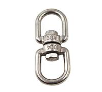 M12 Porte-clés pivotant à anneau pivotant en acier inoxydable 304 (1 Pack)