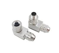 M12 Sensor Waterproof connector Matel Signal shielding Male Female screw threaded 4 5 8 Pin NWPNLXEA(Angle,MALE INSERT_4P)