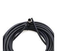 M12A to Bare Wire Coded Sensor Cable for Industrial Control Automation DeviceNet CANopen IO Link Profibus (5 Pin Male to Open Elbow,1m)