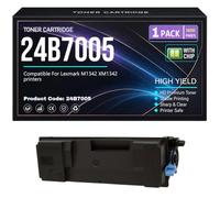 M1342 XM1342 Cartouches de Toner avec Puce Compatible 24B7005 Noir Toner pour Lexmark M1342 XM1342 Imprimantes Haut rendement 18 000 Pages