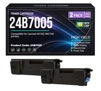 M1342 XM1342 Cartouches de Toner avec Puce Compatible 24B7005 Noir Toner pour Lexmark M1342 XM1342 Imprimantes Haut rendement 18 000 Pages