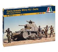 M14/41 With Italien Crew Tank Armato Tank Plastique Kit 1:3 5 Model Italeri