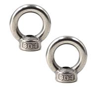 M14 Écrou à oeil en acier inoxydable 304 Écrou de bague (Pack de 2)