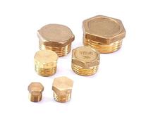 M14 M16 M18 M20 M22 mâle pas 1.0/1.5 Tuyau en laiton à tête fraisée tête hexagonale Bouchon de fermeture M20 x 1