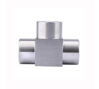 M14 M16 M20 3/8" 1/2" BSPP Female Thread Stainless Steel Tee Type 3 Way High Pressure Pipe Fitting Connector(Female Thread,BSP1I2)