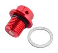 M14XP1 5 Boulon du Bouchon de vidange d'huile magnétique Compatible avec 2 Traits de Moto 2 Traits et 4 Traits 125 200 250 300 350 390 430 450 480 498 2010 2022 2023 Modèles(Red)