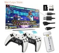 M15 4K TV Game Stick Retro Video Game Console with 128GB/Built in 3/40000 Games 23 Simulators 2.4G Wireless Controller